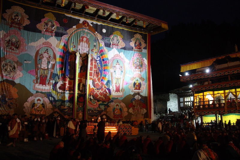 Painel do Guru Rinpoche - Festival Paro Tshechu
