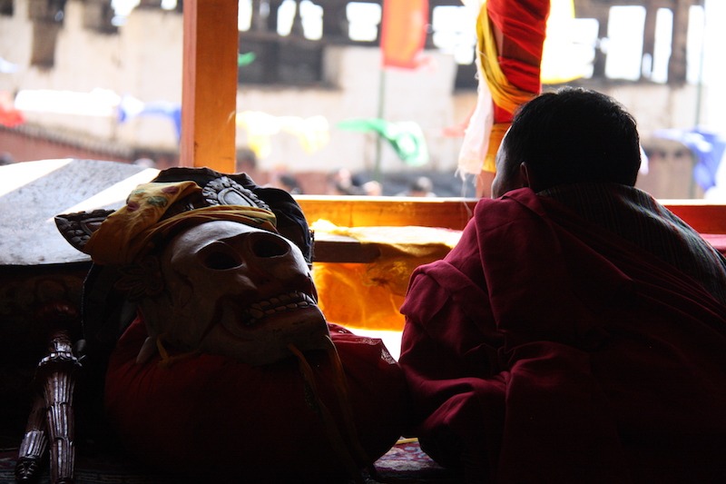 Dur-da Mask Lord of Cremation - Festival Paro Tshechu