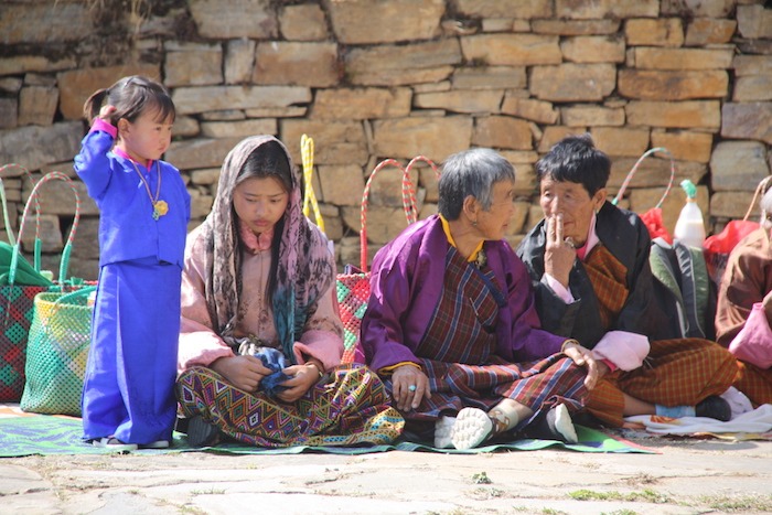 Família Butanesa - Festival Paro Tshechu