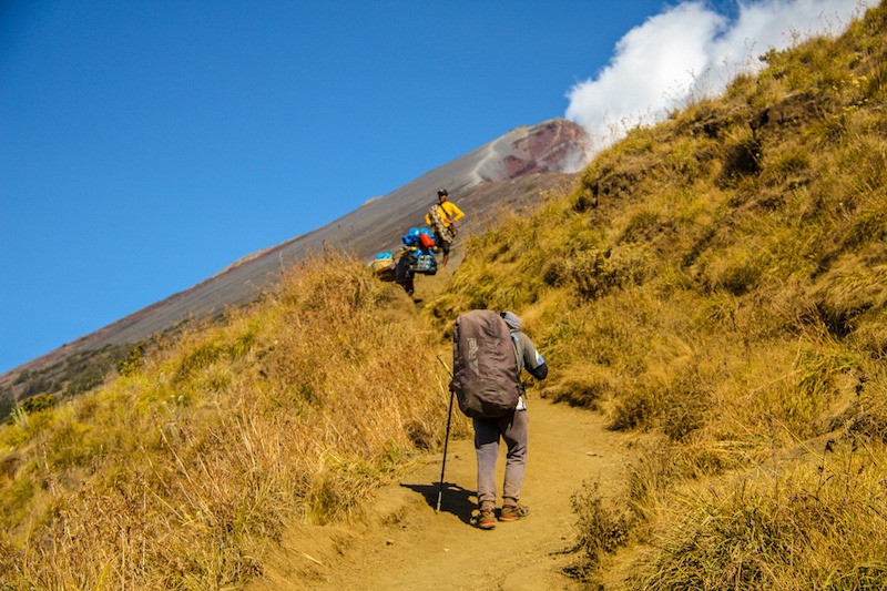 Fim da Trilha do Primeiro Dia Trilha Dia 1 - Sembalum Monte Rinjani