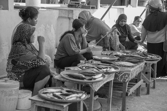 Mercado Local em Wanci Wakatobi Indonesia