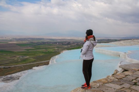 Piscinas termais de Pamukkale na Turquia