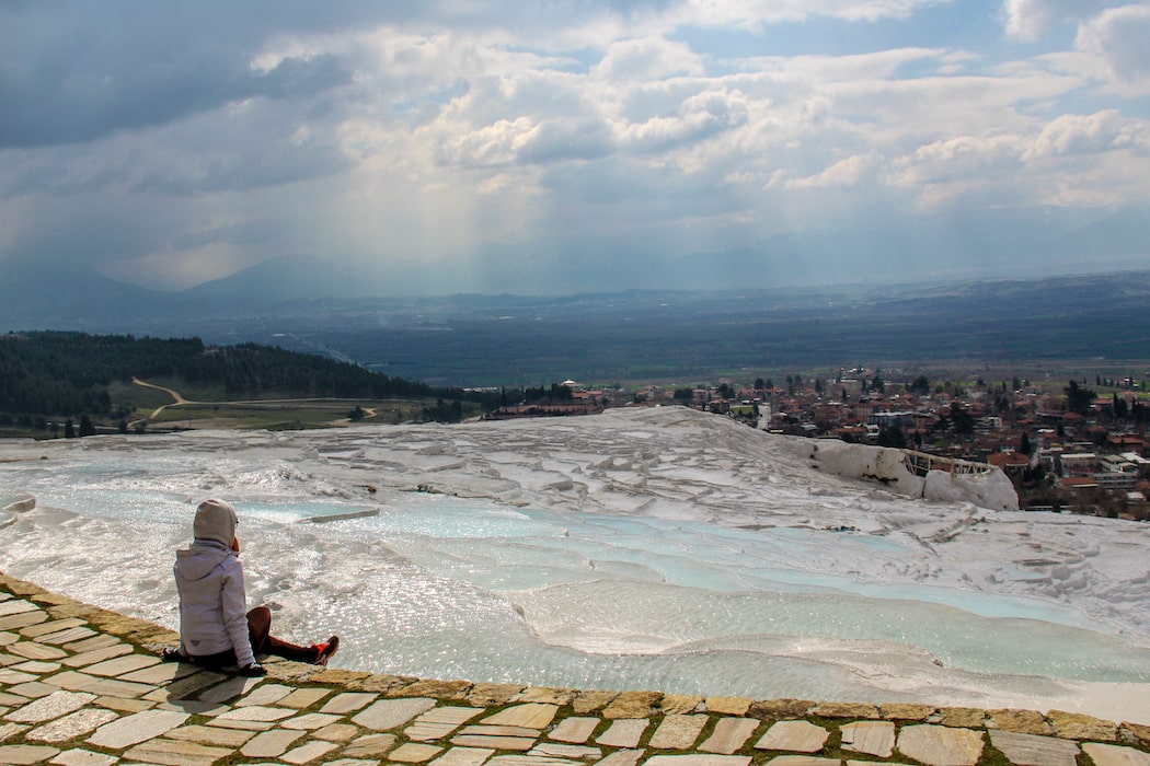 Piscinas termais de Pamukkale na Turquia