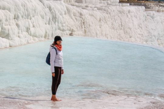 Piscinas termais de Pamukkale na Turquia