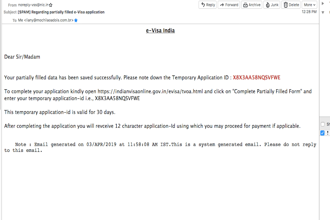 Applying for the Indian Visa