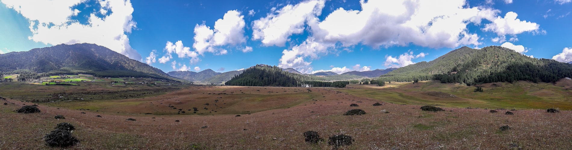O Vale Gacial de Phobjikha