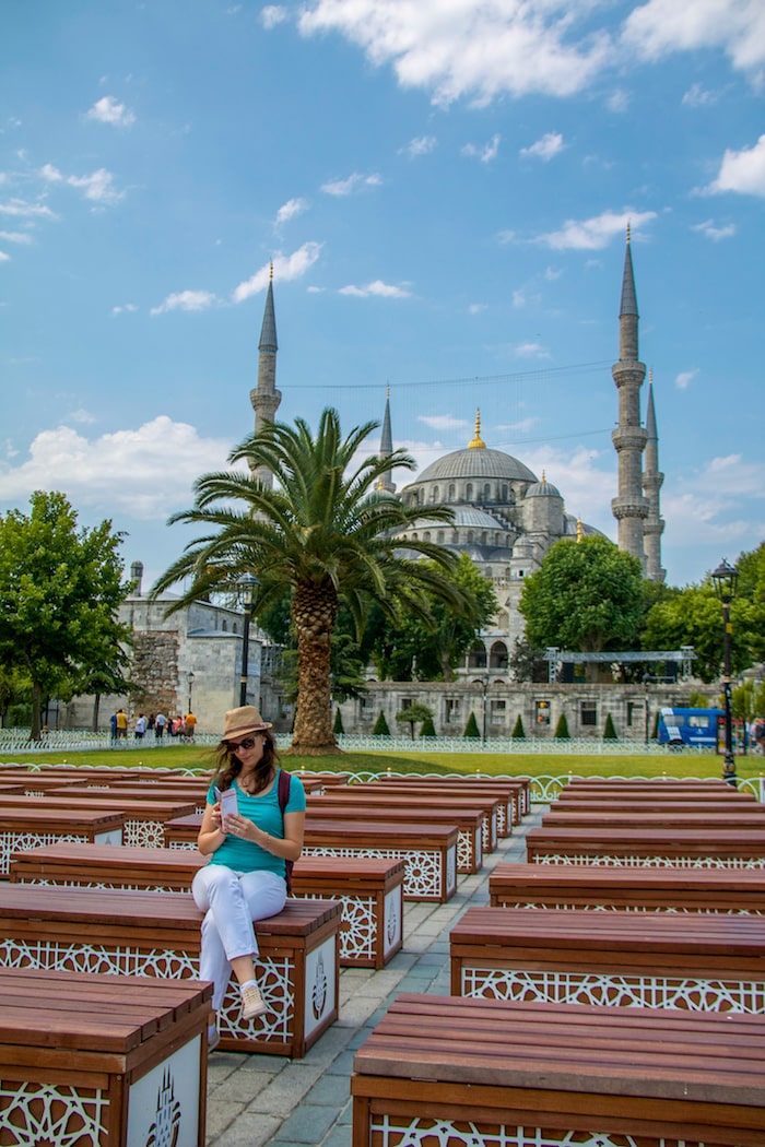 A mesquita azul ou Blue Mosque