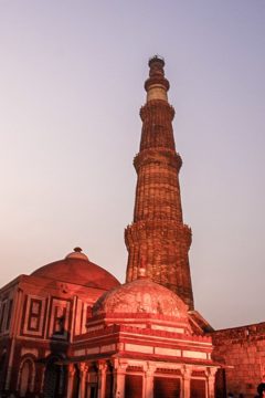 Como chegar em Nova Deli - Qutub Minar no Crepúsculo