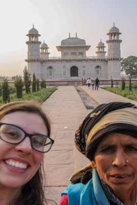 Selfies com pessoas na Índia