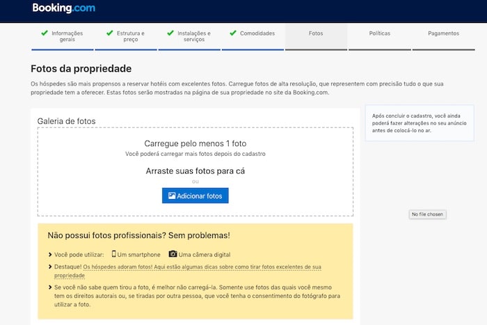 Como anunciar no Booking