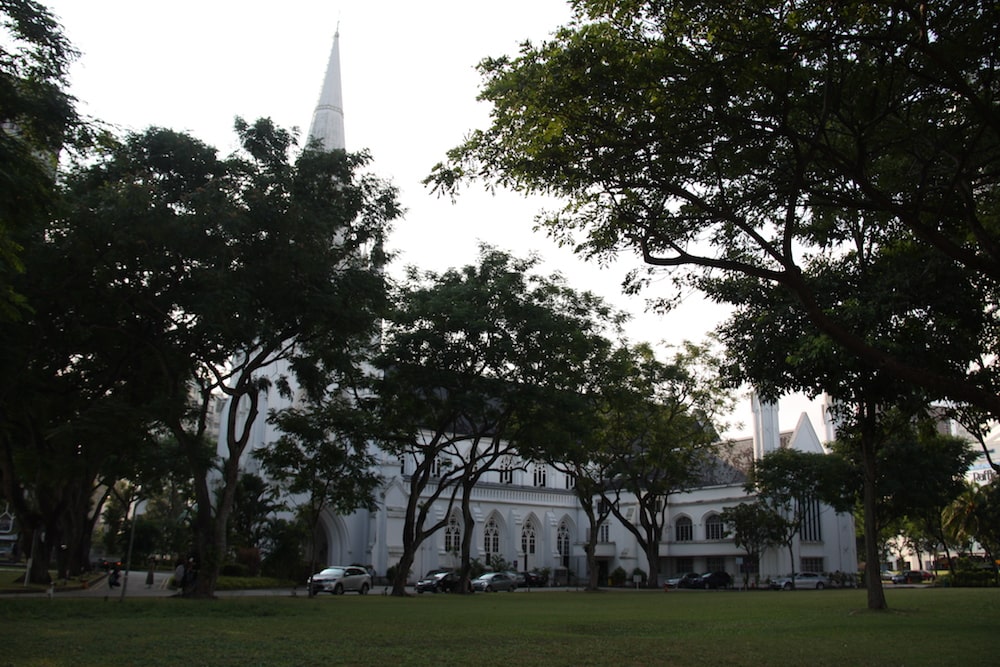 St Andrews Cathedral O que fazem em Singapura