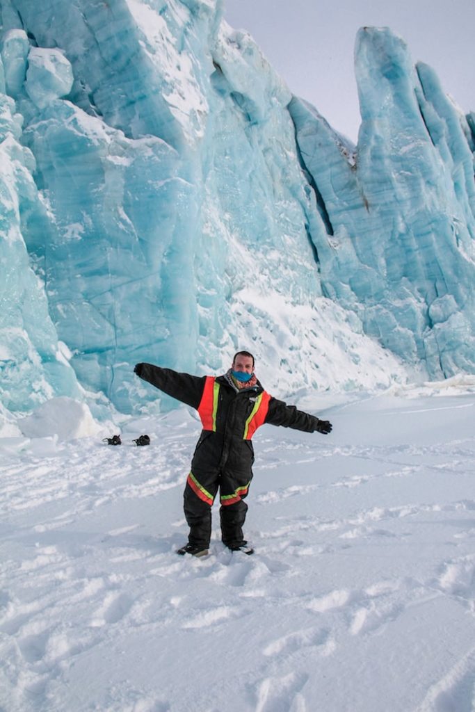 Tunabreen Glacier em Svalbard