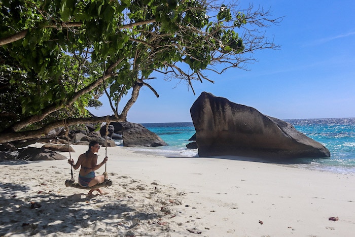 Praia nas Ilhas Similan